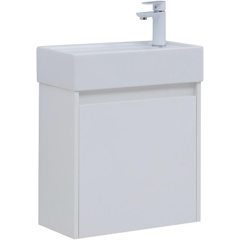 Тумба под раковину Aquanet Nova Lite 50 298853 подвесная Белая глянцевая, купить, цена, заказать, магазин, доставка, скидка, промокод, купить, цена, заказать, магазин, доставка, скидка, промокод