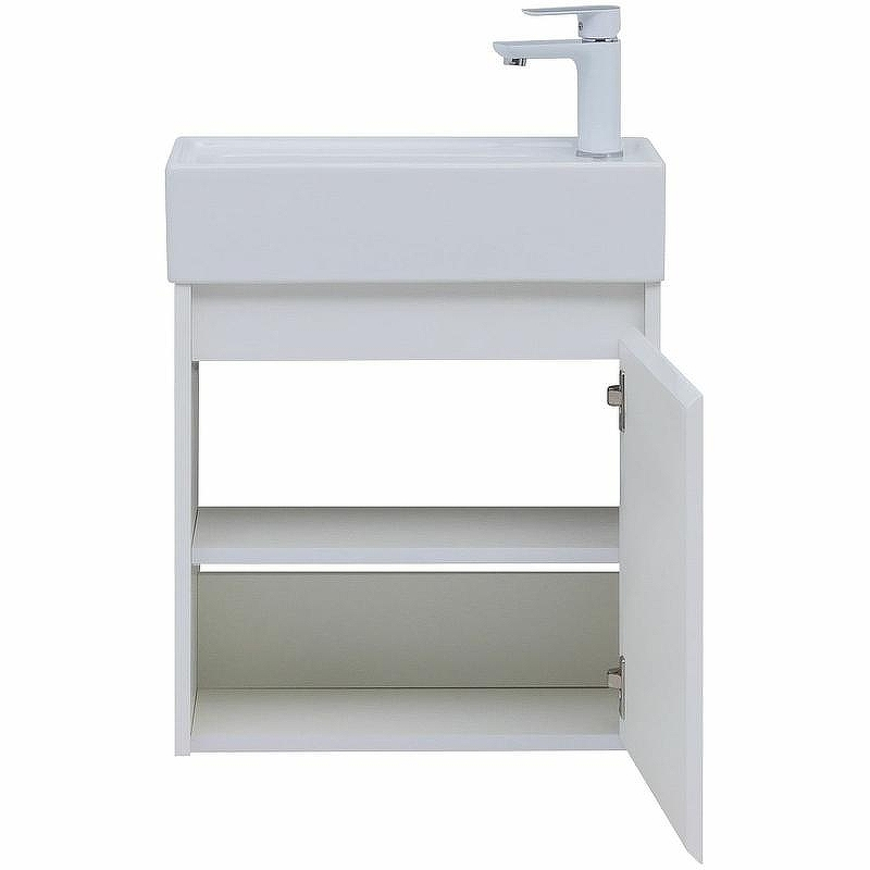 Тумба под раковину Aquanet Nova Lite 50 298853 подвесная Белая глянцевая, купить, цена, заказать, магазин, доставка, скидка, промокод, купить, цена, заказать, магазин, доставка, скидка, промокод