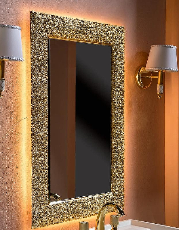 Зеркало Boheme Armadi Art NeoArt Aura 60 536 с подсветкой Золото, купить, цена, заказать, магазин, доставка, скидка, промокод, купить, цена, заказать, магазин, доставка, скидка, промокод