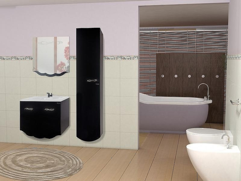 Тумба под раковину Bellezza Версаль 90 4631115130045 подвесная Черная, купить, цена, заказать, магазин, доставка, скидка, промокод, купить, цена, заказать, магазин, доставка, скидка, промокод