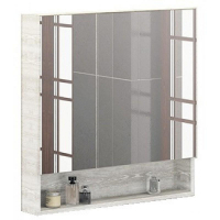 Зеркальный шкаф Comforty Никосия 80 00004138838 Дуб белый, купить, цена, заказать, магазин, доставка, скидка, промокод, купить, цена, заказать, магазин, доставка, скидка, промокод