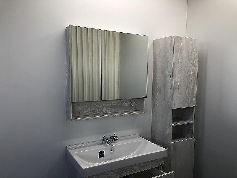 Зеркальный шкаф Comforty Никосия 80 00004138838 Дуб белый, купить, цена, заказать, магазин, доставка, скидка, промокод, купить, цена, заказать, магазин, доставка, скидка, промокод