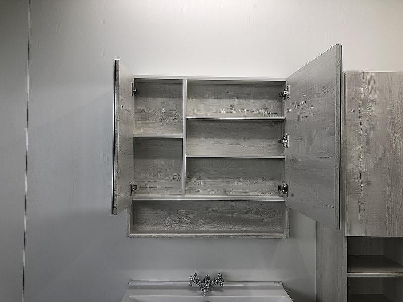 Зеркальный шкаф Comforty Никосия 80 00004138838 Дуб белый, купить, цена, заказать, магазин, доставка, скидка, промокод, купить, цена, заказать, магазин, доставка, скидка, промокод