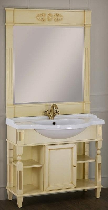 Тумба под раковину Migliore Kantri 96 26677 Бежевая, купить, цена, заказать, магазин, доставка, скидка, промокод, купить, цена, заказать, магазин, доставка, скидка, промокод