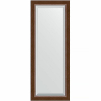 Зеркало Evoform Exclusive 132х52 BY 1157 с фацетом в багетной раме - Орех 65, купить, цена, заказать, магазин, доставка, скидка, промокод, купить, цена, заказать, магазин, доставка, скидка, промокод