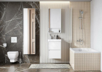 Зеркальный шкаф Aquaton Сканди 45 1A252002SD010 Белый