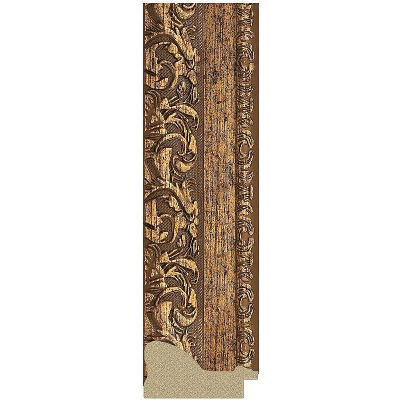 Зеркало Evoform Exclusive 115х55 BY 1250 с фацетом в багетной раме - Виньетка бронзовая 85