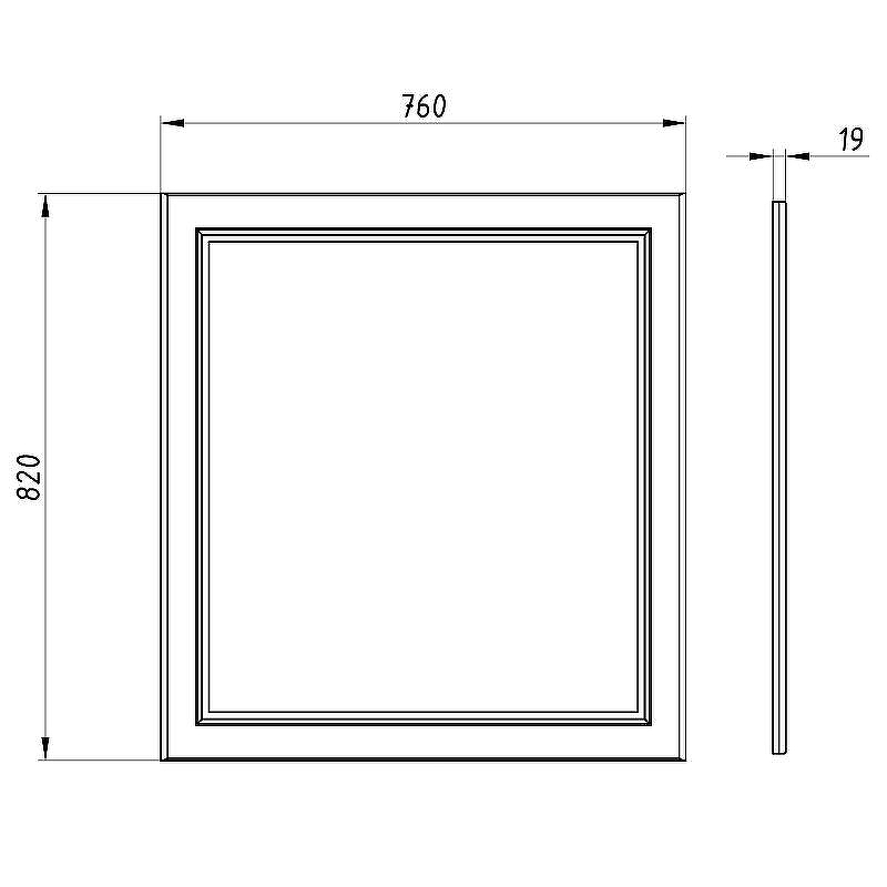 Зеркало ASB-Woodline Каталина 80 Grey 12080 с подсветкой Серое, купить, цена, заказать, магазин, доставка, скидка, промокод, купить, цена, заказать, магазин, доставка, скидка, промокод