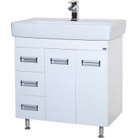 Тумба под раковину Bellezza Сиена 80 4633913080010 с бельевой корзиной Белая, купить, цена, заказать, магазин, доставка, скидка, промокод, купить, цена, заказать, магазин, доставка, скидка, промокод