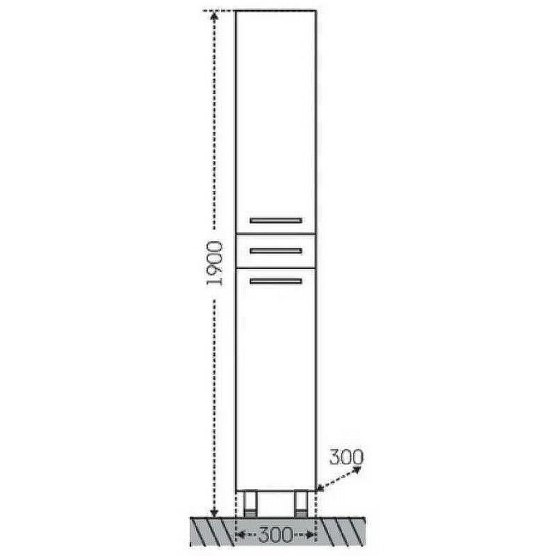 Шкаф пенал СанТа Омега 30 507001 Белый, купить, цена, заказать, магазин, доставка, скидка, промокод, купить, цена, заказать, магазин, доставка, скидка, промокод