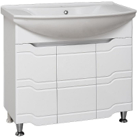 Тумба под раковину Runo Стиль 85 00000001113 Белая, купить, цена, заказать, магазин, доставка, скидка, промокод, купить, цена, заказать, магазин, доставка, скидка, промокод