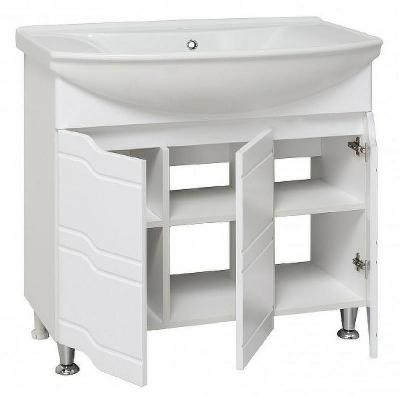 Тумба под раковину Runo Стиль 85 00000001113 Белая