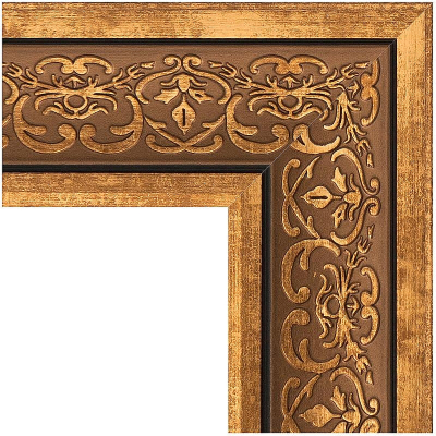 Зеркало Evoform Definite 143х83 BY 3319 в багетной раме - Вензель бронзовый 101