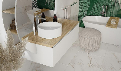 Шкаф пенал Jorno Solis New 34 SolN.11.34/W/JR с подсветкой с бесконтактным выключателем