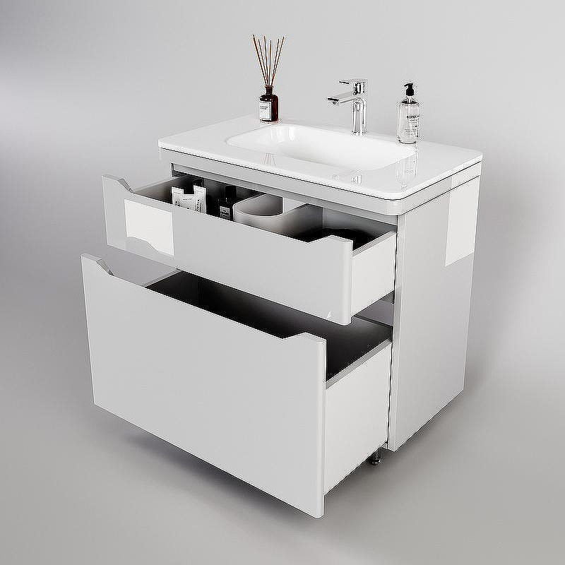 Тумба под раковину Style Line Марелла 90 Люкс Plus СС-00002417 Белый глянец антискрейтч, купить, цена, заказать, магазин, доставка, скидка, промокод, купить, цена, заказать, магазин, доставка, скидка, промокод