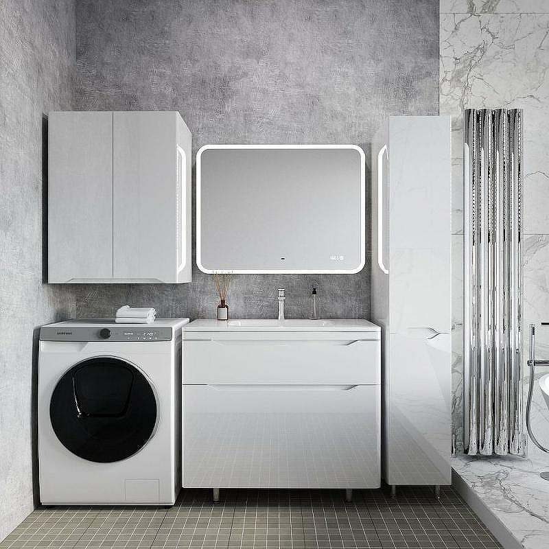 Тумба под раковину Style Line Марелла 90 Люкс Plus СС-00002417 Белый глянец антискрейтч, купить, цена, заказать, магазин, доставка, скидка, промокод, купить, цена, заказать, магазин, доставка, скидка, промокод