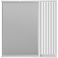 Зеркало со шкафом Brevita Balaton 80 R BAL-04080-01-П с подсветкой Белое матовое, купить, цена, заказать, магазин, доставка, скидка, промокод, купить, цена, заказать, магазин, доставка, скидка, промокод