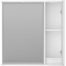 Зеркало со шкафом Brevita Balaton 80 R BAL-04080-01-П с подсветкой Белое матовое, купить, цена, заказать, магазин, доставка, скидка, промокод, купить, цена, заказать, магазин, доставка, скидка, промокод