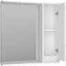 Зеркало со шкафом Brevita Balaton 80 R BAL-04080-01-П с подсветкой Белое матовое, купить, цена, заказать, магазин, доставка, скидка, промокод, купить, цена, заказать, магазин, доставка, скидка, промокод