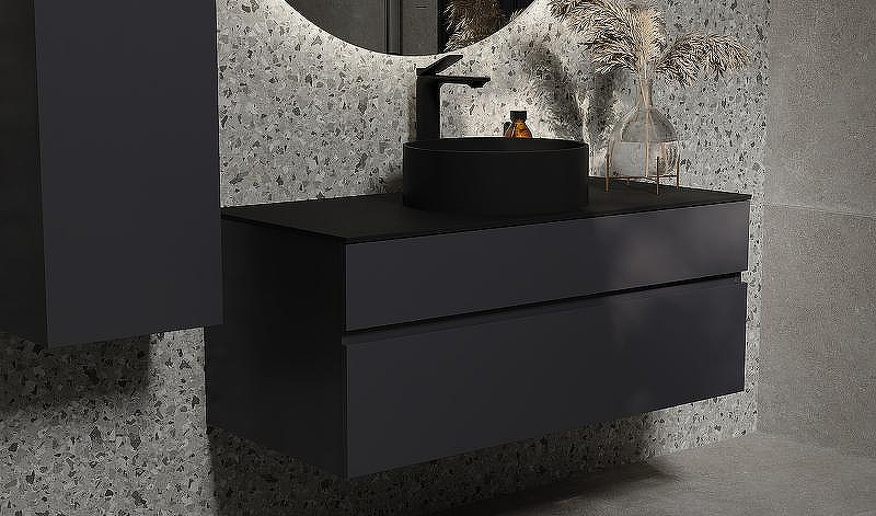 Тумба под раковину Raval Decent 100 Dec.01.100/A/RL подвесная Антрацит, купить, цена, заказать, магазин, доставка, скидка, промокод, купить, цена, заказать, магазин, доставка, скидка, промокод