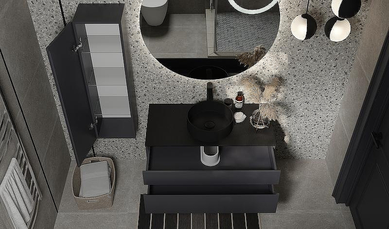 Тумба под раковину Raval Decent 100 Dec.01.100/A/RL подвесная Антрацит, купить, цена, заказать, магазин, доставка, скидка, промокод, купить, цена, заказать, магазин, доставка, скидка, промокод