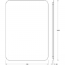 Зеркало Defesto Opti 70x100 DF 2819R с подсветкой 32W-3000К/ИК - выключатель/Теплый белый свет, купить, цена, заказать, магазин, доставка, скидка, промокод, купить, цена, заказать, магазин, доставка, скидка, промокод