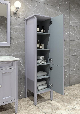 Шкаф пенал Caprigo Albion Concept 43 34050R-SF028 Серый матовый