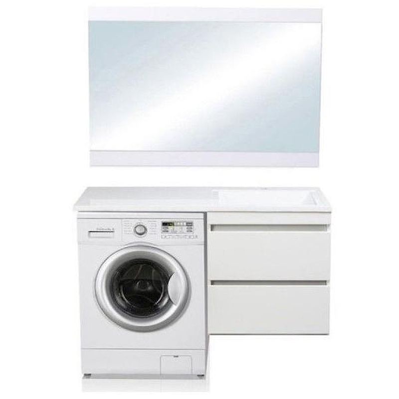 Тумба под раковину Style Line Даллас 130 Люкс Plus подвесная Белая, купить, цена, заказать, магазин, доставка, скидка, промокод, купить, цена, заказать, магазин, доставка, скидка, промокод