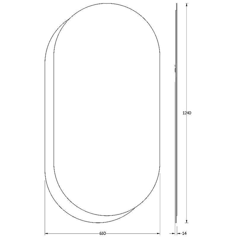 Зеркало Evoform Double 124x65 BY 0313 на стеклянном основании - цвет Графит, купить, цена, заказать, магазин, доставка, скидка, промокод, купить, цена, заказать, магазин, доставка, скидка, промокод