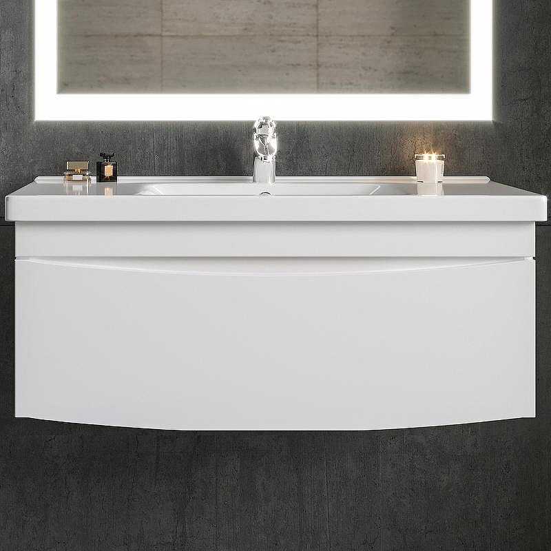 Тумба под раковину Бриклаер Вега 100 4627125414022 подвесная Белый глянец, купить, цена, заказать, магазин, доставка, скидка, промокод, купить, цена, заказать, магазин, доставка, скидка, промокод