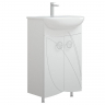 Тумба под раковину Corozo Ультра Флора 55 SD-00000362 Белая, купить, цена, заказать, магазин, доставка, скидка, промокод, купить, цена, заказать, магазин, доставка, скидка, промокод