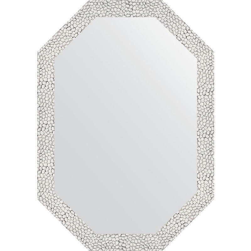 Зеркало Evoform Octagon 48x68 BY 7001 в багетной раме - Чеканка белая 46, купить, цена, заказать, магазин, доставка, скидка, промокод, купить, цена, заказать, магазин, доставка, скидка, промокод