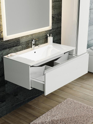 Тумба с раковиной SanVit Авеню-1 90 kavenu190 с фактурой под дерево подвесная Карпатская ель