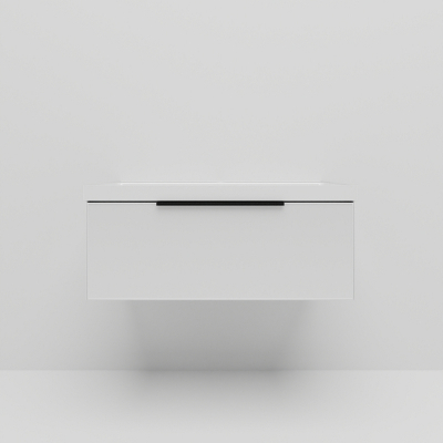 Тумба под раковину La Fenice Simpla 100 FNC-01-SIM-B-100 подвесная Белая матовая