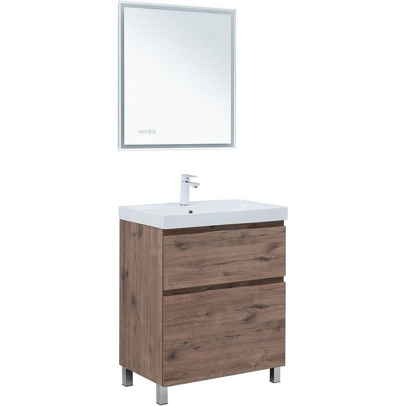 Тумба под раковину Aquanet Алвита New 70 344128 напольная Дуб веллингтон табак, купить, цена, заказать, магазин, доставка, скидка, промокод, купить, цена, заказать, магазин, доставка, скидка, промокод