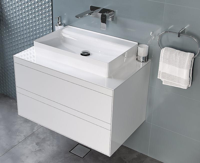Тумба под раковину Excellent Finli 80 MLEX.1102.800.WHWH подвесная Белый глянец, купить, цена, заказать, магазин, доставка, скидка, промокод, купить, цена, заказать, магазин, доставка, скидка, промокод