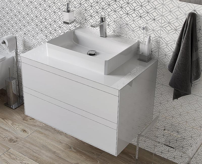 Тумба под раковину Excellent Finli 80 MLEX.1102.800.WHWH подвесная Белый глянец, купить, цена, заказать, магазин, доставка, скидка, промокод, купить, цена, заказать, магазин, доставка, скидка, промокод