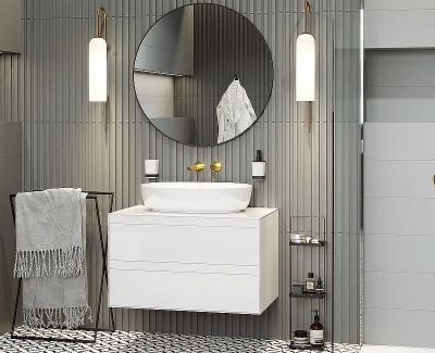 Тумба под раковину Excellent Finli 80 MLEX.1102.800.WHWH подвесная Белый глянец