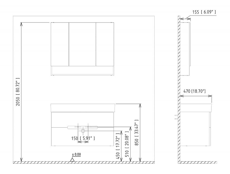 Тумба с раковиной Orka Malta 100 5001482 подвесная цвет Антрацит матовый, купить, цена, заказать, магазин, доставка, скидка, промокод, купить, цена, заказать, магазин, доставка, скидка, промокод
