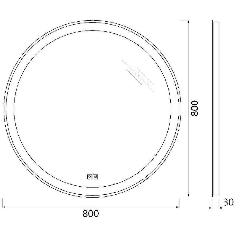Зеркало BelBagno SPC-RNG-800-LED-TCH-WARM с подсветкой с подогревом с сенсорным выключателем, купить, цена, заказать, магазин, доставка, скидка, промокод, купить, цена, заказать, магазин, доставка, скидка, промокод