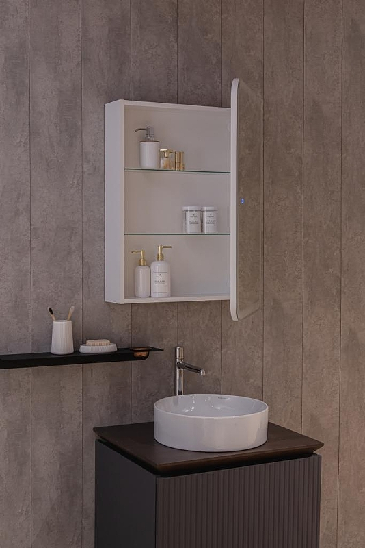 Зеркальный шкаф AQUAme AQM9202 60 с подсветкой цвет Белый, купить, цена, заказать, магазин, доставка, скидка, промокод, купить, цена, заказать, магазин, доставка, скидка, промокод