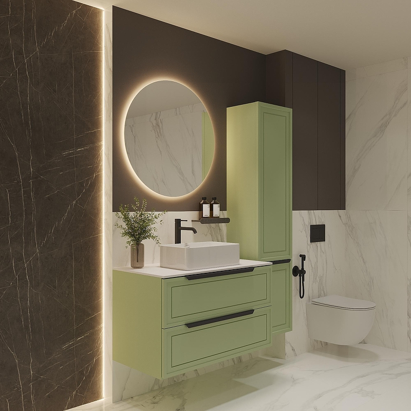 Шкаф пенал ЗОВ Севилья 35 PSF цвет Фисташковый, купить, цена, заказать, магазин, доставка, скидка, промокод, купить, цена, заказать, магазин, доставка, скидка, промокод