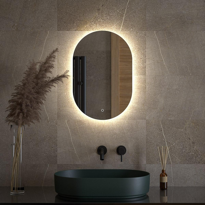 Зеркало Defesto Opti 40х60 DF 2901S с подсветкой 16W-4500K/Сенсорный выключатель/Нейтральный белый свет, купить, цена, заказать, магазин, доставка, скидка, промокод, купить, цена, заказать, магазин, доставка, скидка, промокод