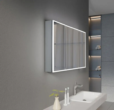 Зеркальный шкаф Esbano 120 ESMT3812D с подсветкой с инфракрасным выключателем