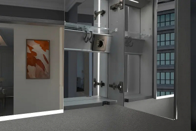 Зеркальный шкаф Esbano 120 ESMT3812D с подсветкой с инфракрасным выключателем