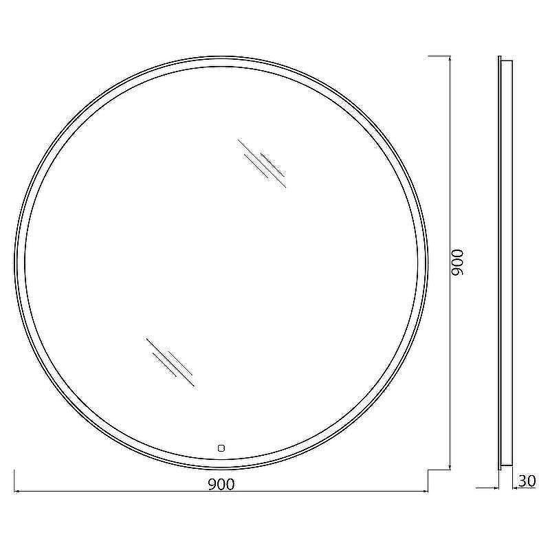 Зеркало BelBagno SPC-RNG-900-LED-TCH с подсветкой с сенсорным выключателем, купить, цена, заказать, магазин, доставка, скидка, промокод, купить, цена, заказать, магазин, доставка, скидка, промокод