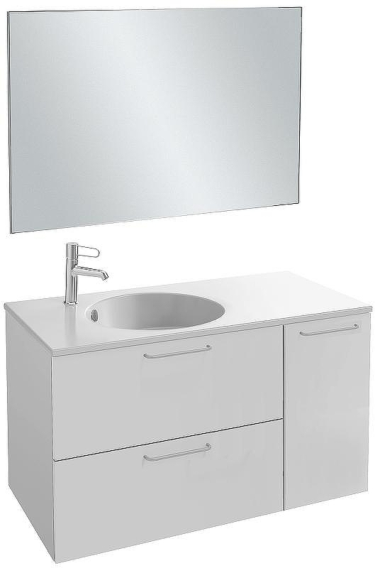 Тумба под раковину Jacob Delafon Odeon Rive Gauche 100 EB2544-R5-N18 подвесная Белая, купить, цена, заказать, магазин, доставка, скидка, промокод, купить, цена, заказать, магазин, доставка, скидка, промокод