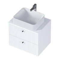 Тумба под раковину 1MarKa Desire 60П Ц0000033177 подвесная цвет Монолит айсберг Эмаль белая, купить, цена, заказать, магазин, доставка, скидка, промокод, купить, цена, заказать, магазин, доставка, скидка, промокод