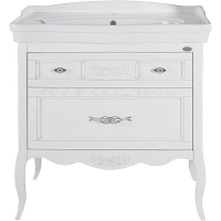 Тумба под раковину ASB-Woodline Модерн 85 11247 Белая с патиной Серебро, купить, цена, заказать, магазин, доставка, скидка, промокод, купить, цена, заказать, магазин, доставка, скидка, промокод