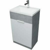 Тумба с раковиной 1MarKa Revo 50H У99085 Бетон светло-серый, купить, цена, заказать, магазин, доставка, скидка, промокод, купить, цена, заказать, магазин, доставка, скидка, промокод